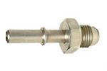 Ford OE pressure line, 5/16" Male Quick Connect to -6 AN male (Male OE filt